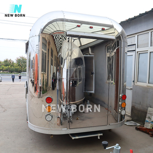 NEW BORN <span class=keywords><strong>Four</strong></span> à pizza en aluminium, Food Truck, Cuisine mobile entièrement équipée, Camionnette à café, Remorque, Crêpes de rue, Bonbons, Normes américaines, Antirouille - Product Image 4