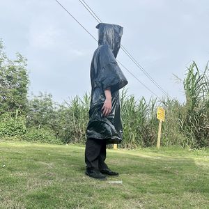 Long <b>raincoat</b>, full-body protection against heavy rain, thickened for adults and children, portable disposable outdoor and home - Product Image 1