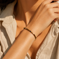 Gelang Batu Alam Buatan Tangan Gelang Tumpuk Hadiah untuk Wanita Gaya Boho Perhiasan Batu Alam Buatan Tangan Perhiasan Boho