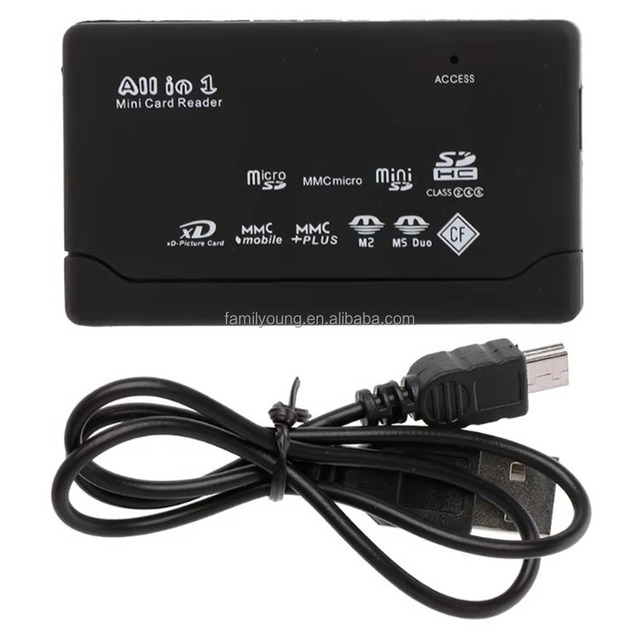 All in One Card Reader USB 2.0 SD Card Reader Adapter HUB Support TF CF SD Mini SD SDHC MMC MS XD 6 in 1 USB Memory Card Reader