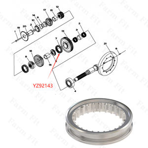 Nueva tendencia altamente duradera YZ92143 para Tractor 5-750 5-754 5-800 5-804 5-900 5E-854 6B-1204/6120B 1054 Collar DE CAMBIO DE TERCERA ETAPA - Product Image 4