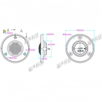 3 pulgadas OEM/ODM 78MM redondo Car Audio 8Ohm 15W RMS máscara dura cúpula de seda imán de neodimio Tweeter para altavoces de estantería Hi-Fi