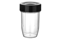 Blender au design rétro avec 6 lames pour smoothies et milkshakes, avec un bocal en verre, parfait pour le petit-déjeuner ou le thé de l'après-midi