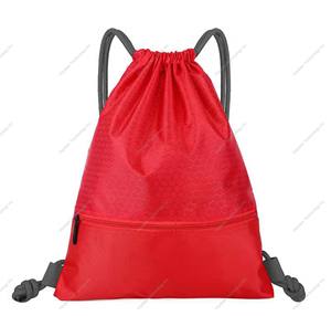 Custom Nylon 210D Polyester <b>Drawstring</b> <b>Bag</b> for Outdoor Storage with Round Bottom - Product Image 4
