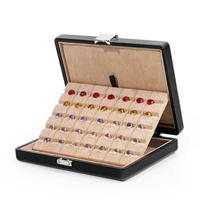 Kotak Display batu longgar 35 kisi, kotak berlian dengan slot V dapat dilepas, properti tampilan batu permata - Product Image 1