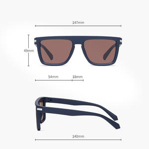 แว่นกันแดดโพลาไรซ์ทรงสี่เหลี่ยมเต็มกรอบ ป้องกันรังสียูวี ดีไซน์น้ำหนักเบา สำหรับใช้งานกลางแจ้งได้ทั้งชายและหญิง - Product Image 3