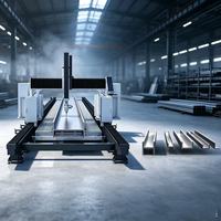 Machine de découpe laser à six axes Hoysook 12KW pour poutres en H, haute précision, machine de découpe laser à fibre CNC pour acier en forme de H