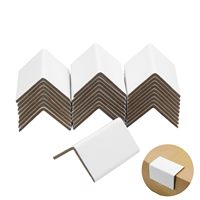 Protecteur de bords en papier blanc haute résistance, type L, pour l'emballage des palettes et des cartons