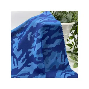 Chất lượng tuyệt vời Camo Vải Đan Đôi Máy Tính Jacquard 43% CD Polyester 57% polyester