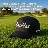 Fabrication OEM, faible MOQ, vente en gros, casquettes brodées de haute qualité, logo personnalisé, casquettes de baseball élégantes en velours côtelé bicolore