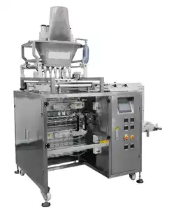 KINGWISH plant multi-lane sachet pocket pouch filling and sealing machine machine for paste jam /small bag filler and sealer ma