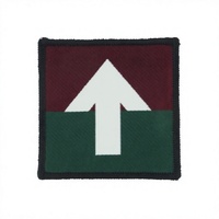 5 Airborne Brigade-Pathfinders (Arrow Maroon) Tissu en toile tissée légère brodé noir et marron, pour cadeaux DZ de parachutisme, à coudre