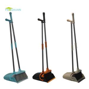 Escoba larga y recogedor de polvo, accesorio de fácil limpieza 3 en <span class=keywords><strong>1</strong></span>, soporte vertical, conjunto de recogedor de polvo - Product Image 5