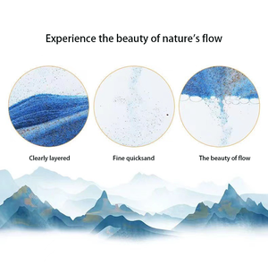 3D Smart Home veilleuse dynamique sablier créatif décompression bureau QuickSand peinture ornement électrique stéréoscopique - Product Image 4