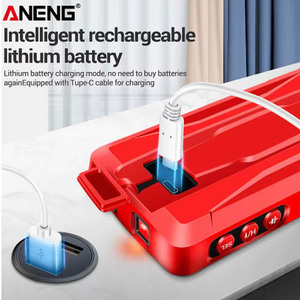Multimètre intelligent ANENG 681/682/683 anti-brûlure True RMS, testeur de tension/fréquence/diode rechargeable avec écran LCD et étui - Product Image 4
