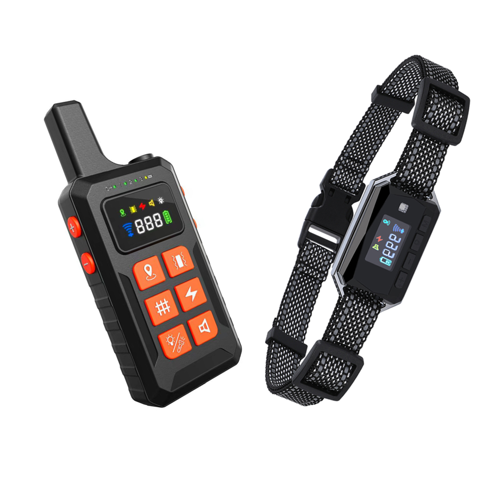 Новое поступление, умный GPS-ошейник GF02, беспроводной ошейник для тренировки, вибрационный статический шок, запись голоса с дистанционным управлением