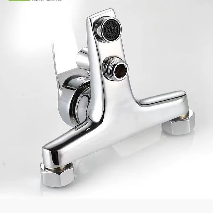 Single Handle Shower Mixer Valve – Zinc Alloy Wall-Mounted Hot & Cold Faucet For Bathtub, RV & Bathroom (Brush Finish)