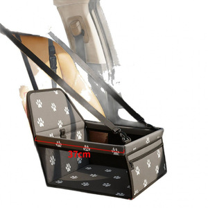 Housse de siège auto pour animaux de compagnie, protection de siège arrière pour chien avec motif de patte, en tissu rectangulaire, pour la sécurité des animaux pendant les voyages - Product Image 2