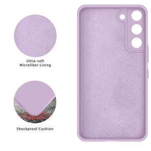 Funda de Silicona Líquida AilesTecca <span class=keywords><strong>para</strong></span> Samsung S22 con <span class=keywords><strong>Forro</strong></span> de Microfibra, Funda Protectora de TPU Suave - Product Image 3
