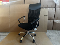 Chaise de bureau classique en maille à dossier haut avec accoudoirs, design moderne, pour la maison, le travail et le bureau, prix fabricant