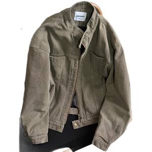 Men's High Quality Vintage Work <strong>Jacket</strong> Plain Cotton Heavy Canvas <strong>Chore</strong> <strong>Jacket</strong> Blank Oversized Winter Detroit <strong>Jacket</strong> - Product Image 6
