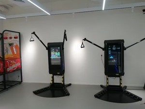 מסך מגע קיר רכוב מראה כושר בית חכם מקיף חכם ציוד כושר מכונת כבל - Product Image 5