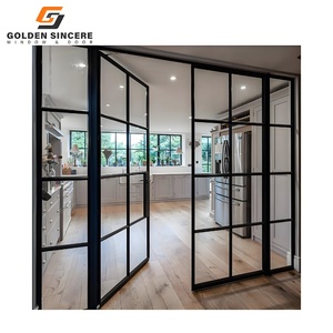 Porte battante en aluminium à simple vitrage de haute qualité GS pour usage de bureau - Product Image 1