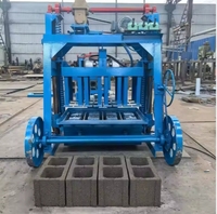 Afrique Vente à chaud Grande machine manuelle mobile de maçonnerie en briques creuses Ligne de production de briques en béton à bas prix des fabricants