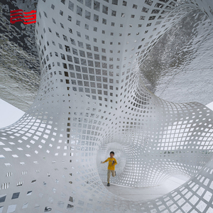 Padiglione di scultura di arte pubblica urbana, Design e costruzione del padiglione artistico per il tempo libero - Product Image 6
