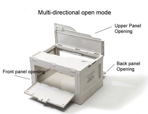 50L <strong>Camping</strong> Outdoor Activity Car <strong>Storage</strong> Home Sorting Wooden Lidded Folding <strong>Storage</strong> <strong>Box</strong> - Product Image 2