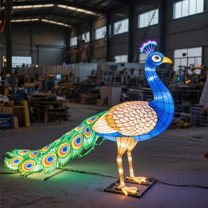 Водонепроницаемый прочный Фонарь ручной работы с изображением павлина животных для пасхальных и рождественских зоопарков - Product Image 6