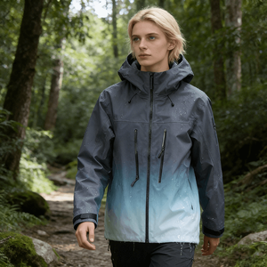 Chaqueta Impermeable y Cortavientos Unisex con Revestimiento Rígido, Transpirable, con Cambio de Color, para Exteriores, con Cuello Alto y Cierre de Cremallera, 100% Impermeable - Product Image 5