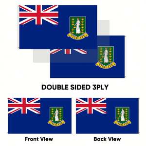 Banderas de las Islas Vírgenes Británicas de 3x5 pies al por Mayor, Poliéster, Personalización de Todas las Naciones, Envío Rápido, Proveedor Confiable, Entrega Rápida - Product Image 4