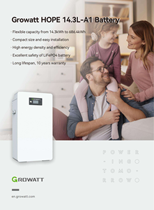 Batterie Lifeo4 Growatt HOPE 14.3L-A1 basse tension 51.2v 280ah 14.3kwh, refroidissement naturel, montage mural, stockage d'énergie domestique, IP20 - Product Image 2