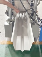 Machine de formage de gouttières sans soudure pour coudes de descente d'évier en métal, pour système de drainage en acier PPGI avec engrenage et roulement