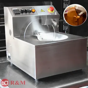 automatic chocolate production line machines tempering chocolate coating bean bar coated peanut making machine production line