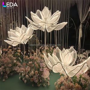 Leda ดอกบัวที่สง่างามตกแต่งงานแต่งงานปาร์ตี้กลางทางเดินไฟบัวเหมาะสำหรับตกแต่งงานปาร์ตี้ - Product Image 6