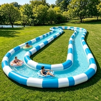 Tunnel aquatique gonflable pour jeux de piscine, équipement de divertissement en PVC, taille personnalisable