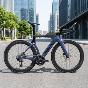 Bicicleta de Carretera Time Bike de Fibra de Carbono para Triatlón 700c, 24 Velocidades, Cambio Electrónico Inalámbrico, Frenos de Disco Hidráulicos # #   Cyctrac - Profes T3 # - Product Image 6