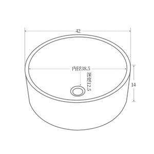 Lavabo Moderno Rotondo in Acciaio Inox 304 Oro Rosa, Profondità 12,5 cm, con Piedistallo per Hotel, Bar, KTV, Bagni Commerciali - Product Image 6