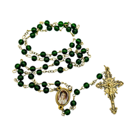 Chapelet catholique, crucifix, bijoux religieux, fait à la main, perles en bois de 10 mm, charme Saint Benoît, pendentif croix de Jésus pour les fêtes, cadeaux