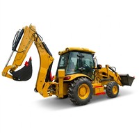 Mesin Cummins 7 Ton 75KW Baru Pompa Shantui Loader Roda Kompak Kecil Mesin Backhoe Loader Diesel Tugas Berat