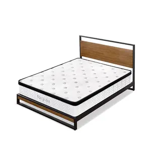 Niveau literie européenne 25cm à poches, matelas à ressort ignifuge, bon marché, canada, cfr1633