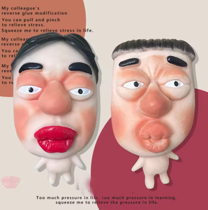 Juguete Antiestrés de Silicona TPR para Niños, Divertido y Feo, con Cara de Cabeza Grande y Labios Grandes, Juguete para Apretar Espinillas - Product Image 6