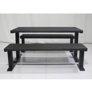 <span class=keywords><strong>Table</strong></span> et banc de <span class=keywords><strong>pique</strong></span>-<span class=keywords><strong>nique</strong></span> en bois en <span class=keywords><strong>plastique</strong></span> <span class=keywords><strong>recyclé</strong></span> multi-piédestal Accessible - Product Image 5