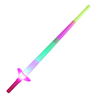 Bâton lumineux LED télescopique en plastique à quatre sections avec fonction clignotante pour concerts, fêtes d'enfants et utilisation en extérieur - Vente en gros