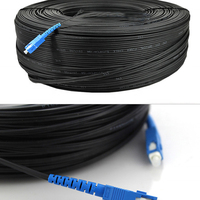 Cable de Fibra Óptica para Exteriores de 100 m, Conector LC SC, Cable de Conexión de Fibra Óptica
