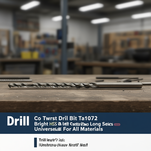 Hss Co Twist <b>Drill</b> <b>Bit</b> Ta1072 Bright Self Centering <b>Long</b> Series Universal For All Materials - Product Image 3