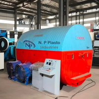 Machine de moulage rotatif semi-automatique bi-axiale monoposte triphasée électrique pour plastique, à prix bas
