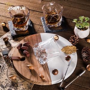 مجموعة علب هدايا بوشبون وسكوتش ذات شعار مخصص محفور، زجاج ملفوف مخصص، أكواب ويسكي، وأحجار للرجال - Product Image 6